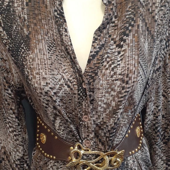 Vtg.Kut from the kloth button up top blouse sz small - Picture 4 of 11